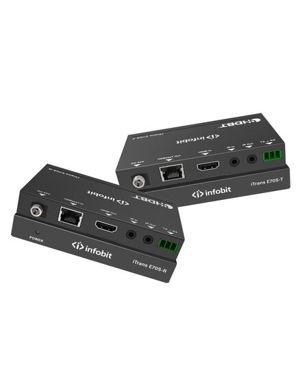 iTrans E70S-R HDBaseT extender (Rx only), HDMI 10.2Gbps, 70m for 1080p, 40m for 4K/30Hz, 2 image