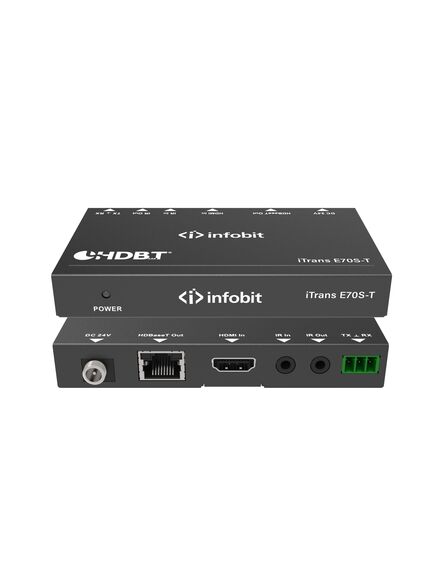 iTrans E70S-T HDBaseT extender (Tx only), HDMI 10.2Gbps, 70m for 1080p, 40m for 4K/30Hz, 3 image