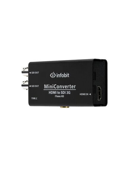 iTrans HD HDMI to 3G SDI Converter, 270Mbps to 2.97Gbps, Black, 2 image