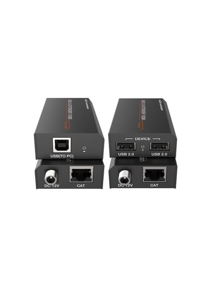 iTrans USB2-TR100 USB 2.0 Extender, USB 2.0 480Mbps, 100m, Black