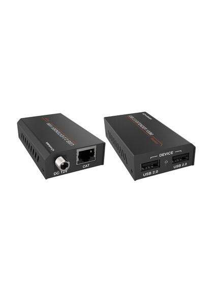 iTrans USB2-TR100 USB 2.0 Extender, USB 2.0 480Mbps, 100m, Black, 3 image