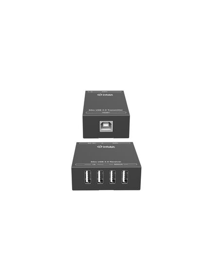 iTrans USB2-TR50 USB 2.0 Extender Kit, USB 2.0 480Mbps, 50m, Black, 3 image