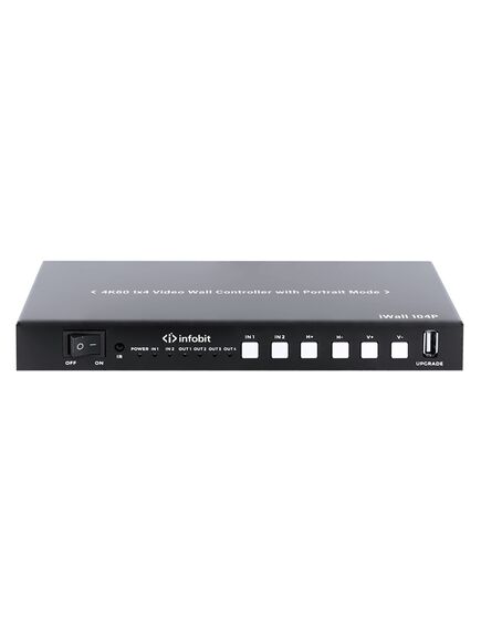 iWall 104P 4K60 HDMI Video Wall Controller, 1x HDMI and 1x DP IN, 4x HDMI outputs, support portrait., 3 image