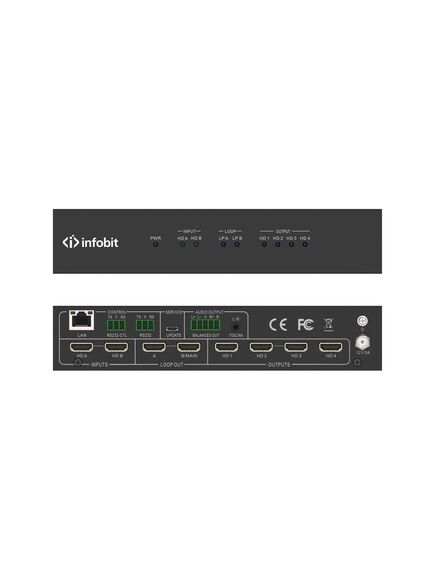 iWall 204 4K60 HDMI Video Wall Controller, 2x HDMI input, 4x HDMI outputs, w/ Loopout and Matrix mode., 3 image