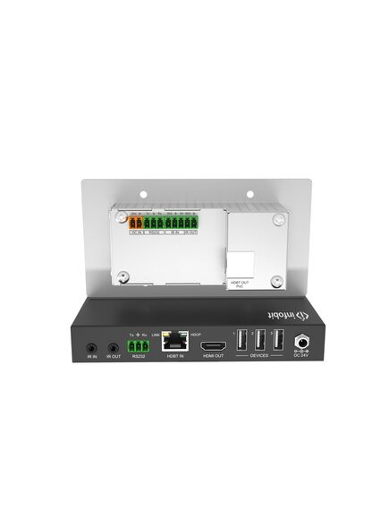 iTrans WP301-Kit Wall Plate Kit, HDBase T, 2 Gang, with EU Decora Tx, Rx, Control Panel, 2 image