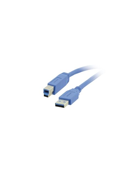 C-USB3/AB-10 USB 3.0A to B Cable, 3m, Blue, Length: 3, 2 image