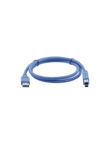 C-USB3/AB-15 USB 3.0A to B Cable, 4.6 m, Blue, Length: 4.6