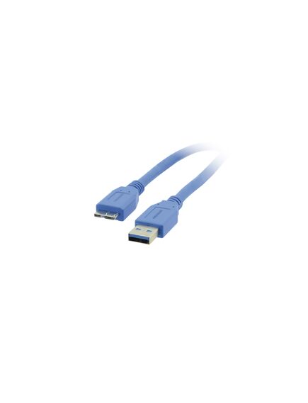 C-USB3/MicroB-10 USB 3.0 Micro-B toA Cable, 3m, Blue, Length: 3, 2 image