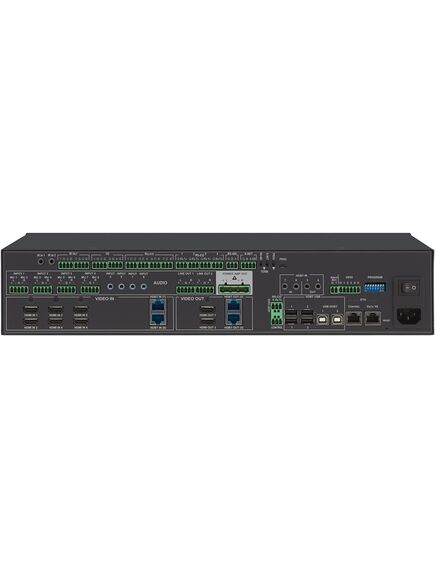 VS-84UT/110V All–in–One Presentation System with 8x4 4K60 4:2:0 HDMI/HDBaseT 2.0 Matrix Switching, Master Room Controller, PoE & Power Amplifier, 110V, Version: 110V, 3 image