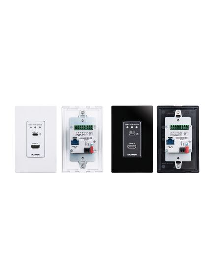 WP-20CT/US-D(W/B) Active Wall Plate - 4K60 4:2:0 HDMI & USB-C Wall-Plate Auto Switcher/Transmitter over Long-Reach HDBaseT, Colour: Black, White, Version: US-D(W/B), 2 image