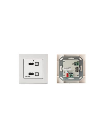 WP-211X/EU-80/86(W) Wall-Plate Auto Switcher, 2 (included), 6 (Optional)A, Aluminium, Colour: White, Version: EU-80/86(W), 2 image