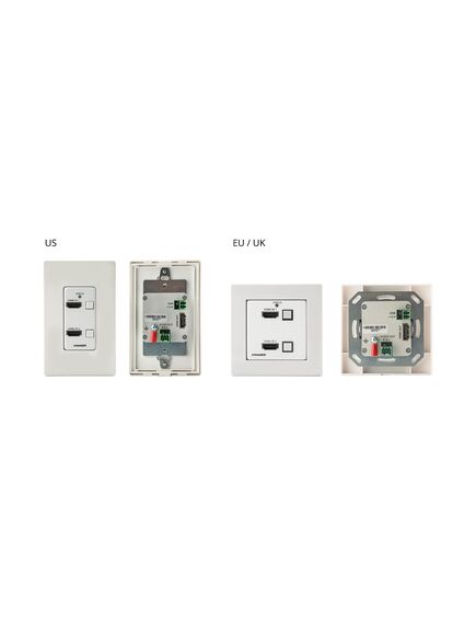 WP-211X/US-D(W/B) Wall-Plate Auto Switcher, 2 (included), 6 (Optional)A, 12V DC, Colour: Black, White, Version: US-D(W/B)