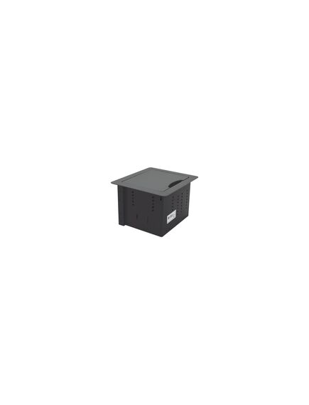 TBUS-1N(B) Table Top Enclosure, Black Sand Blasted Anodized Aluminium, Retractable Lid, Colour: Black