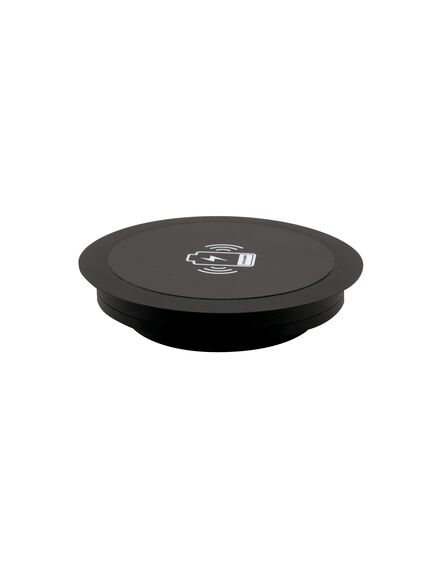 KWC-1(B) Wireless Charging Spot, Black Sand, Aluminium, Anodized, Colour: Balck Sand