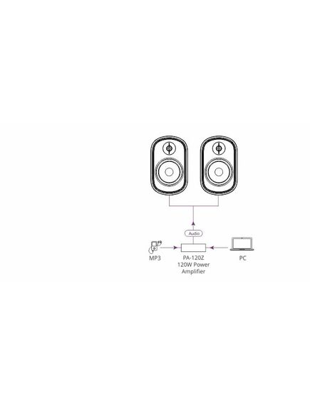 Galil 6-AW WHITE 2-Way On-Wall Outdoor Speaker, 65Hz to 20kHz, 100V, White, Colour: White, 2 image